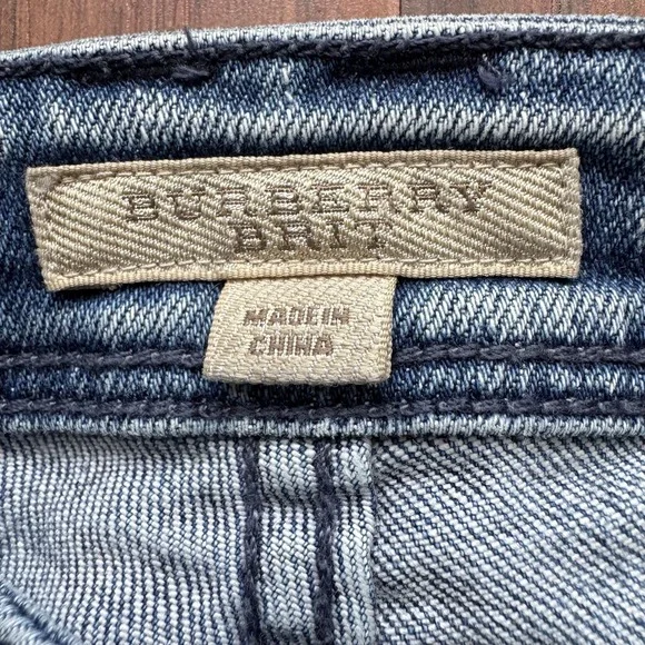 Burberry Brit Westbourne Jeans "Burberry Back Seam" Aesthetic Skinny Ankle Sz 25 - Picture 6 of 16